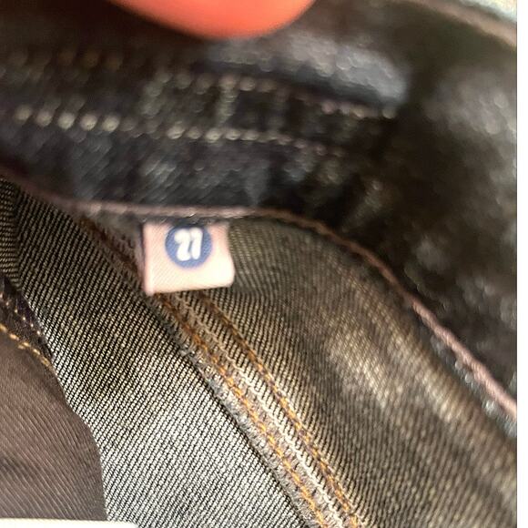 Citizens of Humanity Dani Cropped Straight Leg Women’s 27 Dark Wash Wide Cuff - Picture 3 of 8